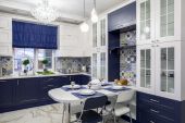 Светлые кухни Кухня Эрика в голубом