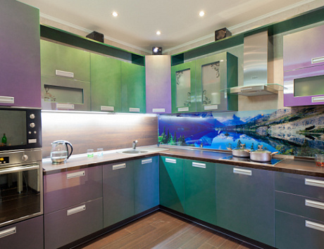 Фиолетовая кухня в Казани