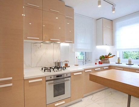 Бежевая кухня в Нальчике