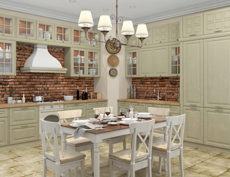 Светлая кухня в Екатеринбурге