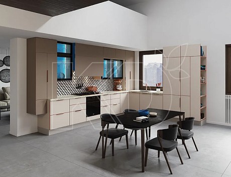 Угловые кухни модерн для маленькой кухни