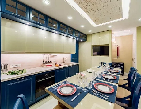 Синяя кухня в Твери