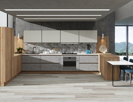 Бежевая кухня в Нальчике