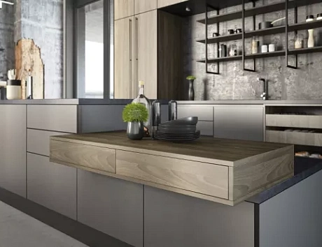 Коричневая кухня в Клину