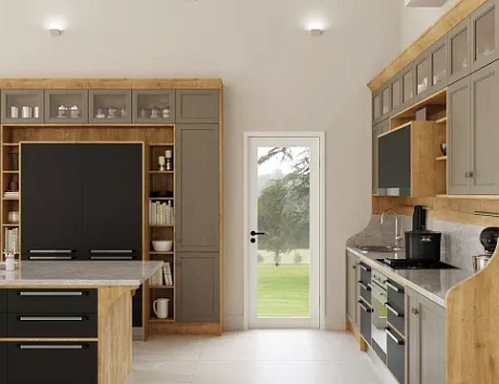 Коричневая кухня в Мурманске