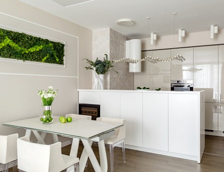 Бежевая кухня во Владивостоке