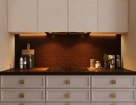 Светлая кухня в Воронеже