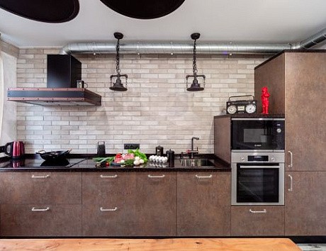 кухня в стиле лофт