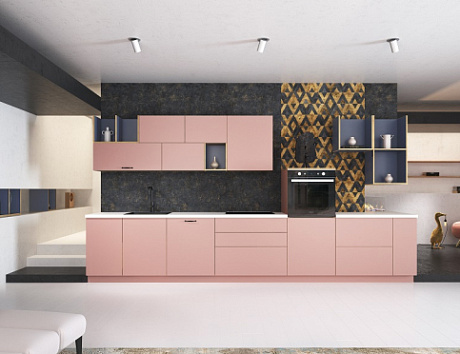 Светлая кухня в Мурманске