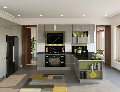 Спроектировать угловую кухню