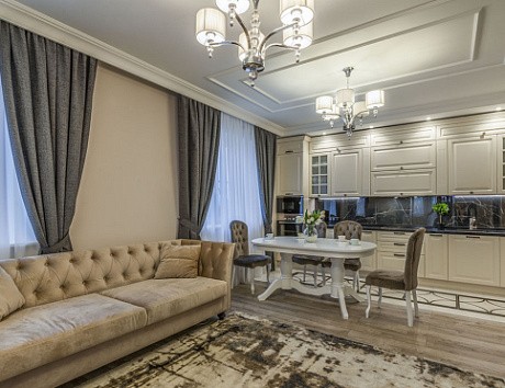 Бежевая кухня во Владивостоке