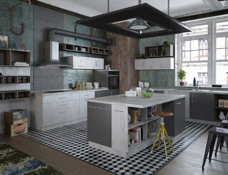 Серая кухня в Санкт-Петербурге