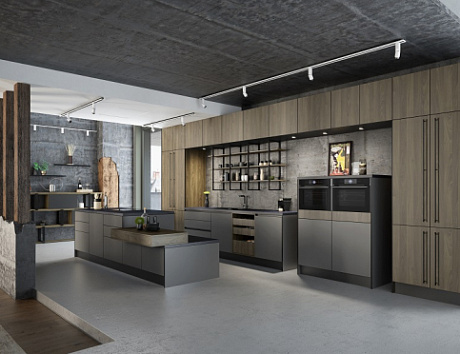 Серая кухня в Егорьевске