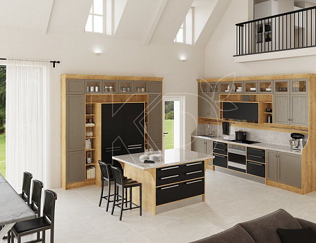 Яркая кухня классика