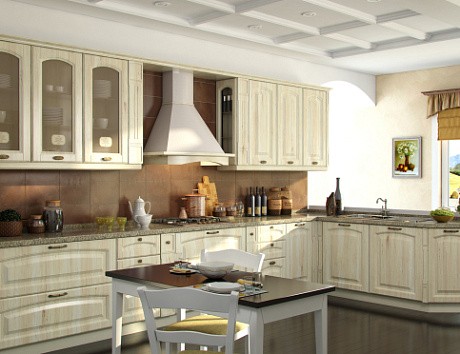 Бежевая кухня во Владивостоке