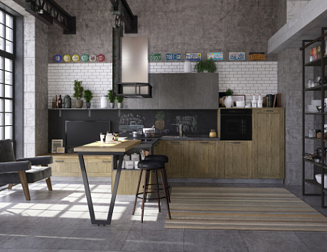 Серая кухня в Самаре