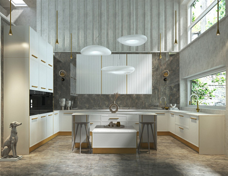 Белая кухня в Анапе