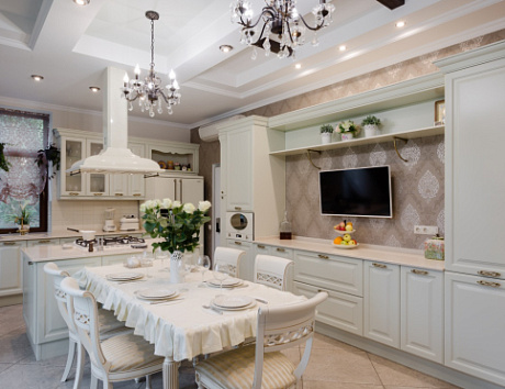 Бежевая кухня в Нальчике