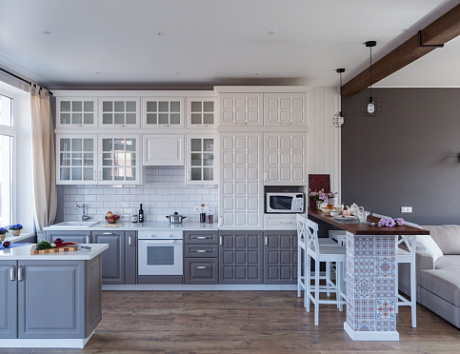 Серая кухня в Санкт-Петербурге