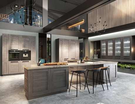 Коричневая кухня в Санкт-Петербурге