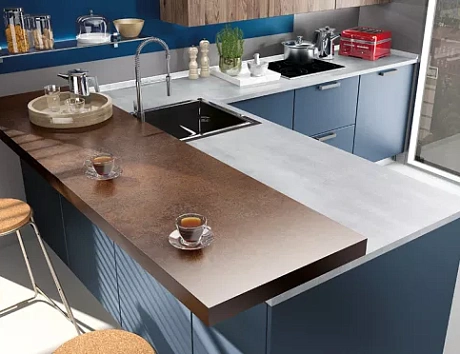 Синяя кухня в Санкт-Петербурге