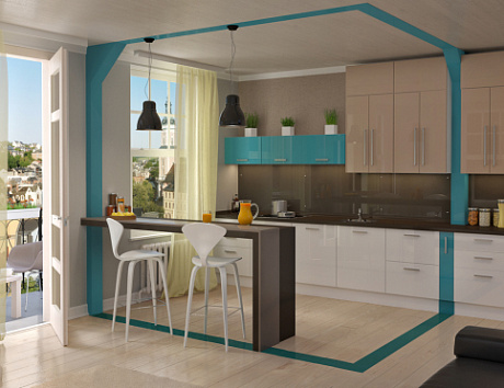 Белая кухня в Кирове