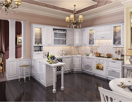 Дизайн классических угловых кухонь