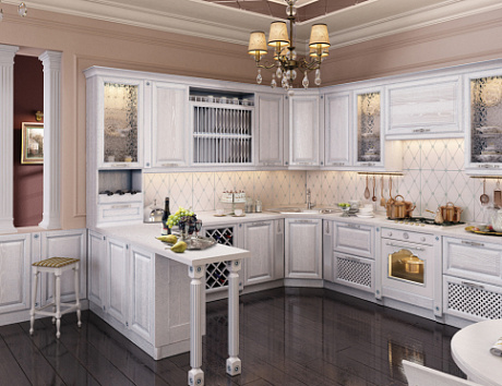 Белая кухня в Анапе