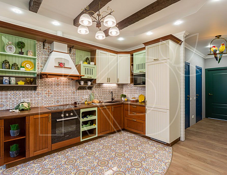 Угловые кухни для дачи