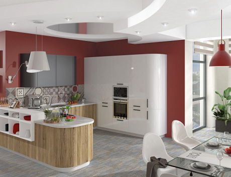 Коричневая кухня в Клину