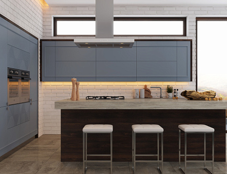 Синяя кухня в Наро-Фоминске