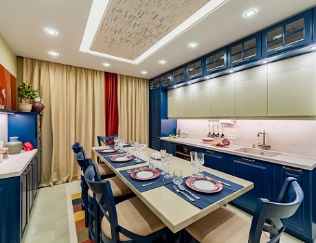 Синяя кухня в Казани