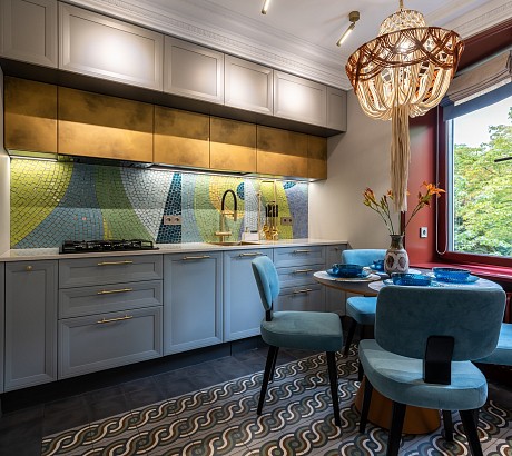 Кухня с мозаикой для ТВ-проекта «Квартирный Вопрос»