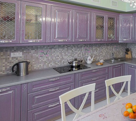 Кухня Виконт лиловый