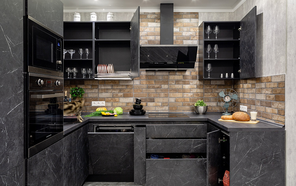 Кухня Ноа Лофт (мрамор)